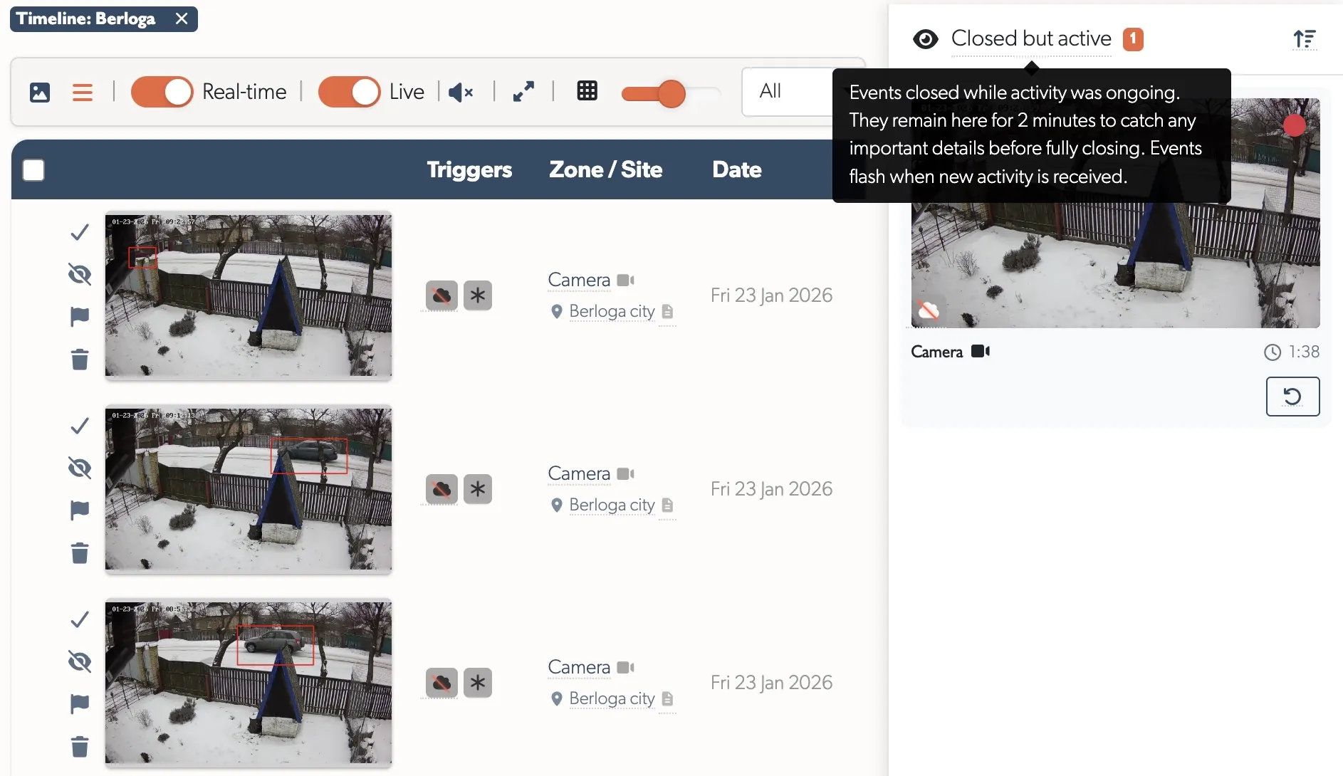 TetherX Monitoring Strip with countdown timer