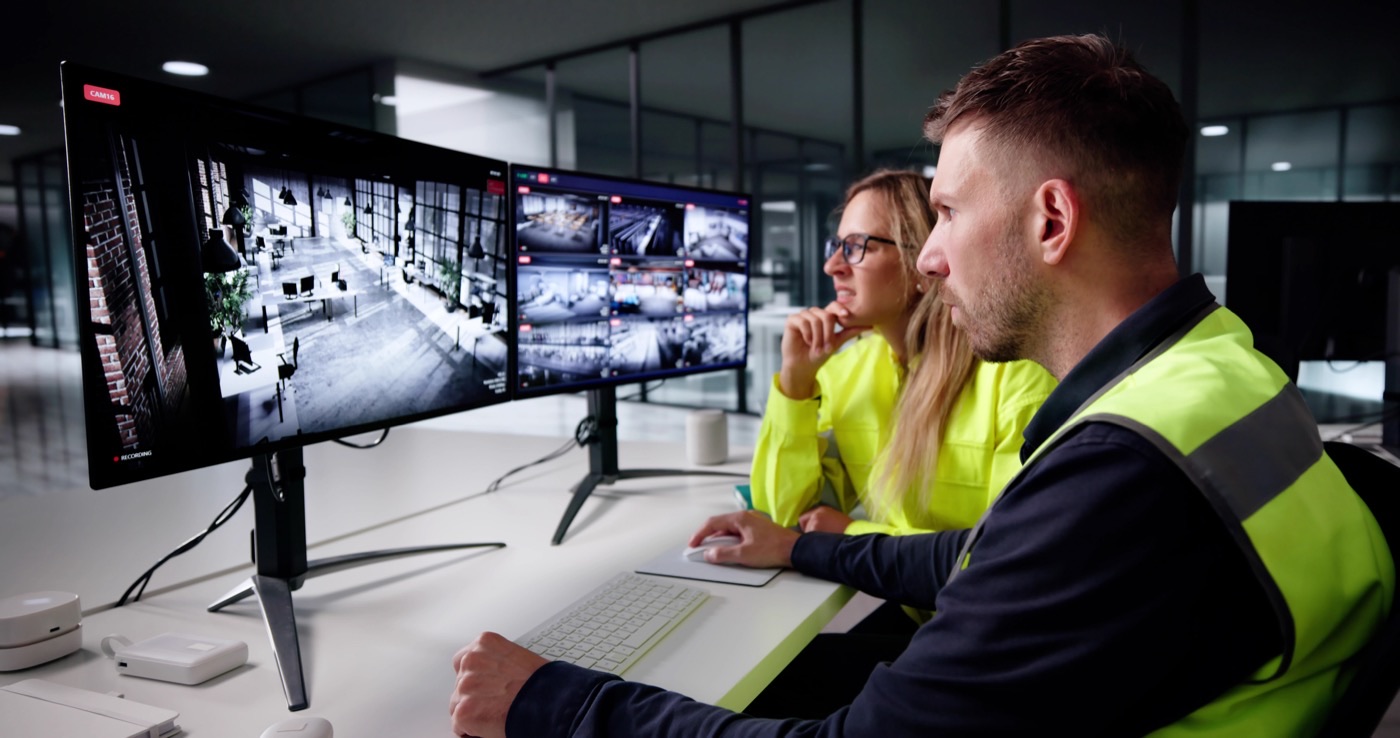 Operators monitoring CCTV on TetherX platform