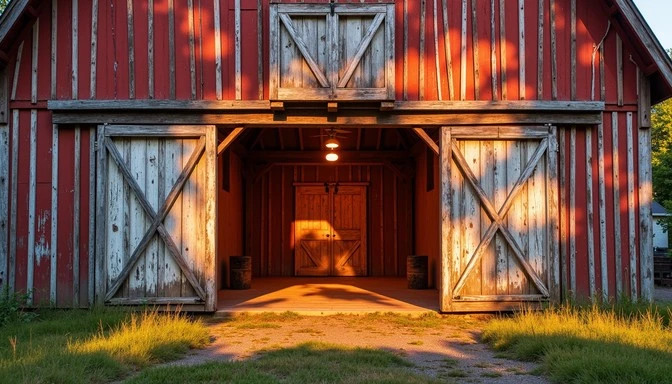 Farm yard with rural-grade IP cameras