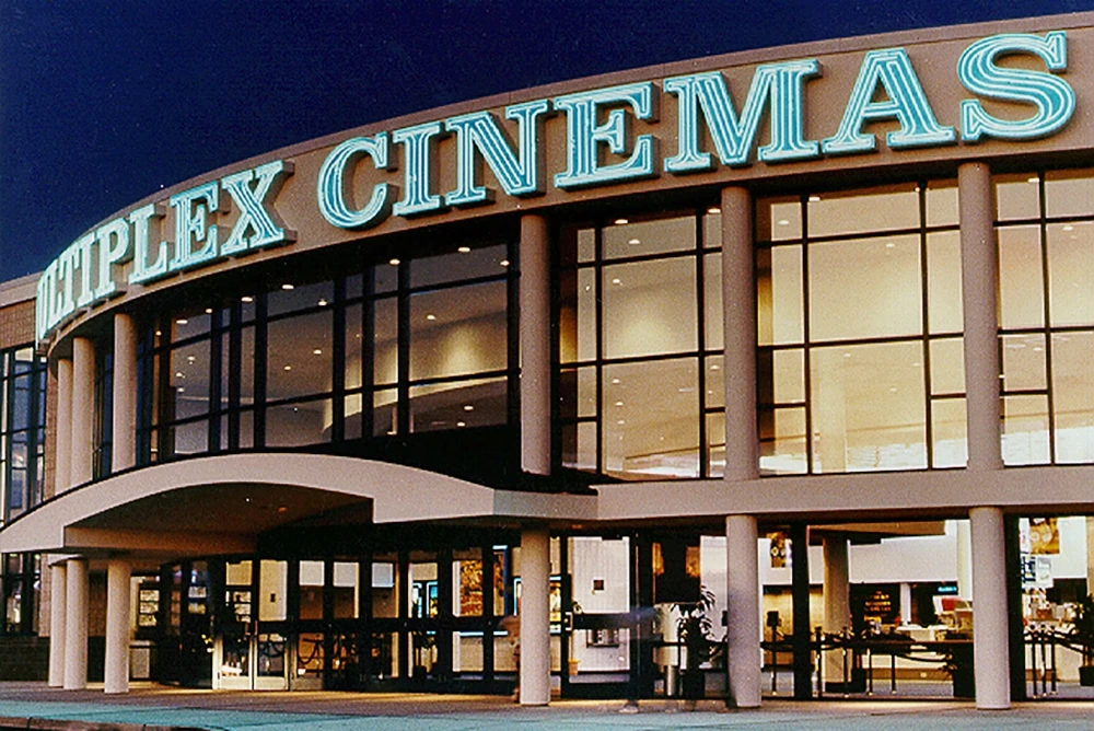 Multiplex exterior at dusk