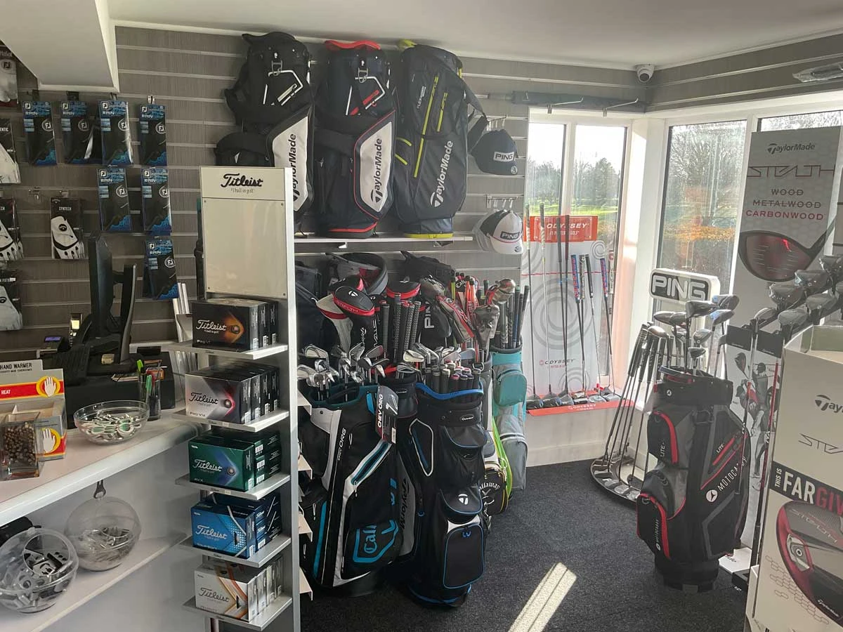 Golf pro-shop interior
