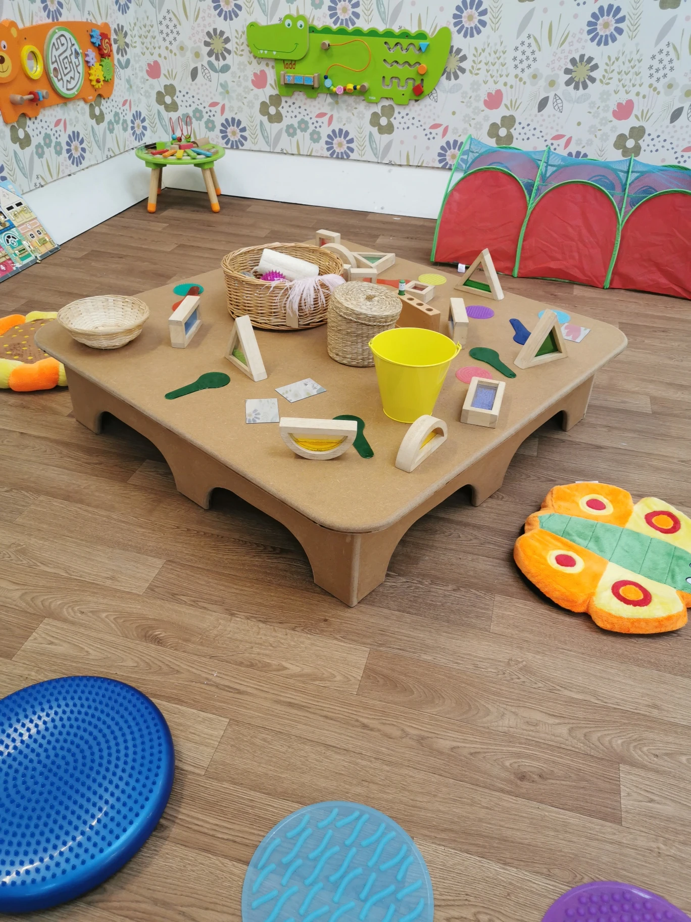 Empty nursery playroom
