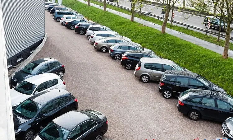 Outdoor parking bays